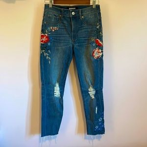Express size 4 petite ankle jean